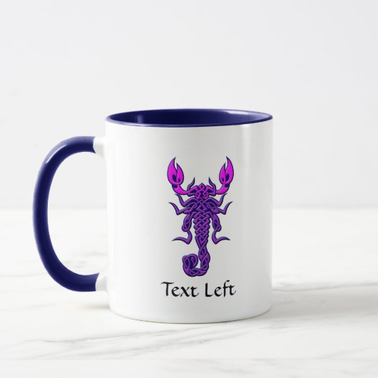 Lila keltische Knochenskorpion Tasse (Links)