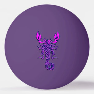 Lila keltische Knochenskorpion Tischtennisball
