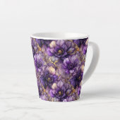 Lila Keramik Bluthochalkohol Latte Tasse (Rechte Ecke)