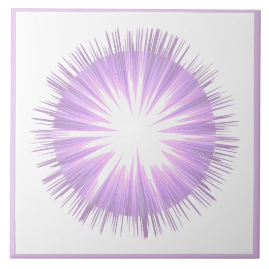 Lila Keramik Fairy Fliese (Vorderseite)