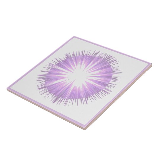 Lila Keramik Fairy Fliese (Seite)