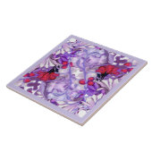 Lila Keramik Fairy Fliese (Seite)