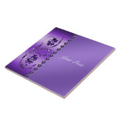 Lila Keramik Fliese (Seite)