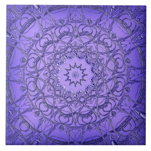 Lila Keramik Fliese (Vorderseite)