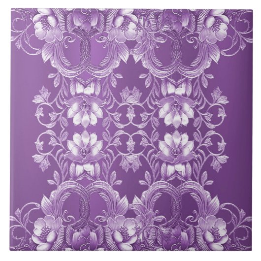 Lila Keramik Fliese (Vorderseite)