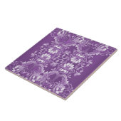 Lila Keramik Fliese (Seite)