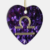 Lila Keramik Ornament (Rechts)