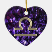 Lila Keramik Ornament (Vorne)