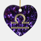 Lila Keramik Ornament (Hinten)