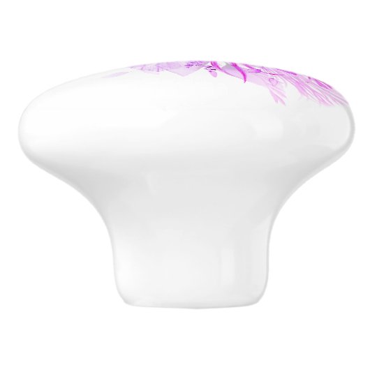 Lila Keramikknauf (Seitenansicht)