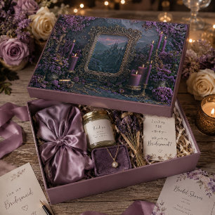 Lila Kerze Verzierte Gold Spiegel Fantasy Schloss Seidenpapier