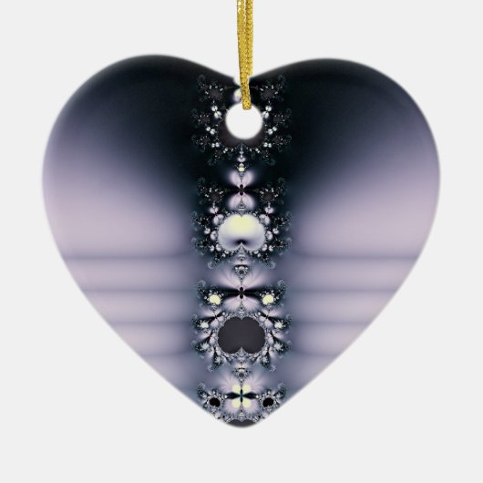 Lila Kette Keramik Ornament (Vorne)