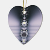 Lila Kette Keramik Ornament (Links)