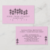 Lila Kiefernwald Visitenkarte (Vorne/Hinten)