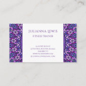 Lila Kies-Mandala Visitenkarte (Rückseite)