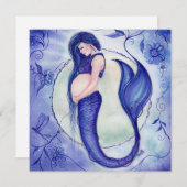 Lila Kinderdusche von Renee Einladung (Vorne/Hinten)