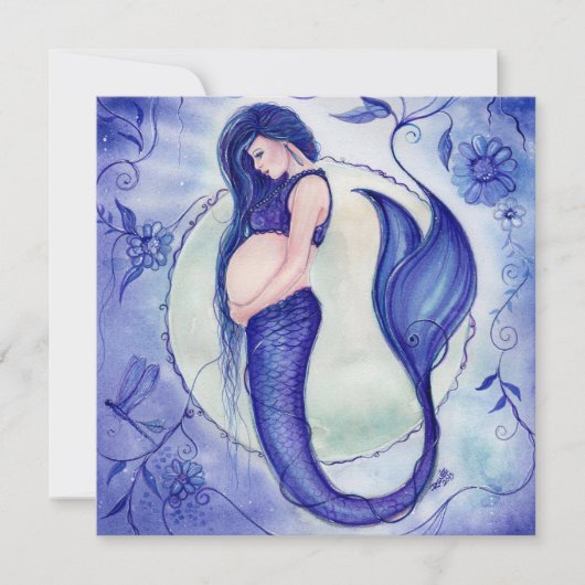 Lila Kinderdusche von Renee Einladung (Vorderseite)