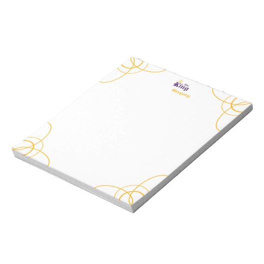 Lila King Notepad Notizblock (Rotiert)