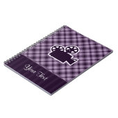 Lila Kinokamera Notizblock (Linke Seite)