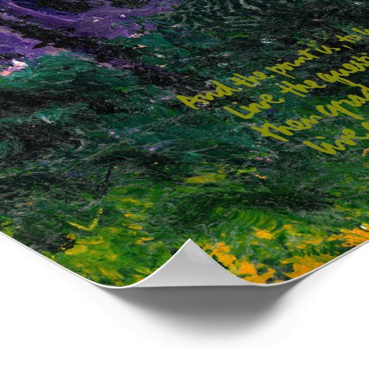 Lila Kirche Poster (Ecke)