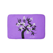 Lila Kirschbaum Badematte (Vorderseite)