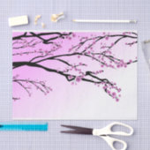 Lila Kirschblüte Kirschblüte Seidenpapier (Handwerk)