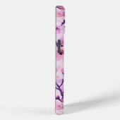 Lila Kirschblüten personalisierte Monogramm Case-Mate iPhone Hülle (Rückseite / Rechts)