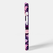 Lila Kirschblüten personalisierte Monogramm Case-Mate iPhone Hülle (Rückseite / Links)