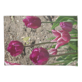 Lila Kissenkoffer Tulips Kissenbezug