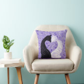 Lila Kissenpilz Herzkatzenschmetterlinge Kissen (Stuhl )