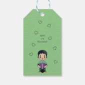 Lila Kisses Geschenkanhänger (Rückseite)