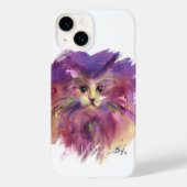 LILA KITTEN, KITTKATENPORTRAL, weiß Case-Mate iPhone Hülle (Rückseite)