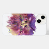 LILA KITTEN, KITTKATENPORTRAL, weiß Case-Mate iPhone Hülle (Rückseite (Horizontal))