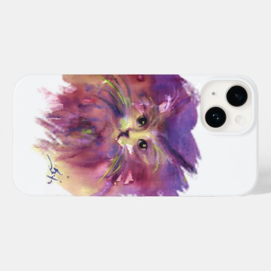 LILA KITTEN, KITTKATENPORTRAL, weiß Case-Mate iPhone Hülle (Rückseite (Horizontal))