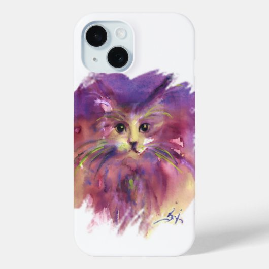 LILA KITTEN, KITTKATENPORTRAL, weiß Case-Mate iPhone Hülle (Rückseite)