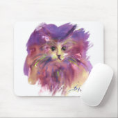 LILA KITTEN, KITTKATENPORTRAL, weiß Mousepad (Mit Mouse)