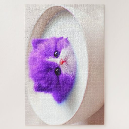 Lila Kitten Puzzle (Vertikal)
