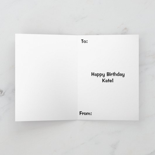 Lila Kitten Twins 2 Karte (Innenseite)