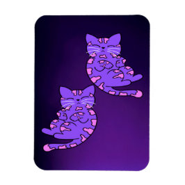 Lila Kitten Twins 2 Magnet