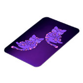 Lila Kitten Twins 2 Magnet (Linke Seite)