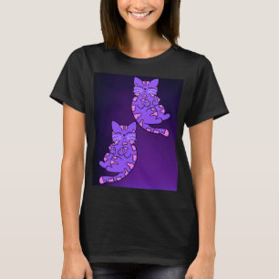 Lila Kitten Twins 2 T-Shirt