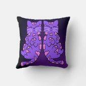 Lila Kitten Twins Kissen (Rückseite)