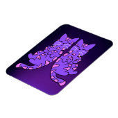 Lila Kitten Twins Magnet (Linke Seite)