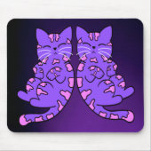 Lila Kitten Twins Mousepad (Vorne)