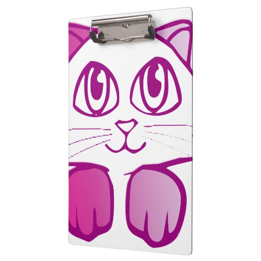 Lila Kitty Klemmbrett (Links)