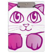Lila Kitty Klemmbrett (Vorderseite)