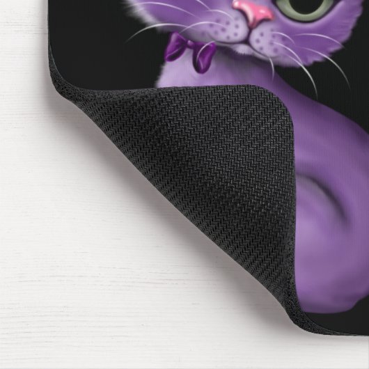 Lila Kitty Mousepad (Ecke)