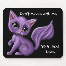 Lila Kitty Mousepad