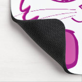 Lila Kitty Mousepad (Ecke)