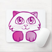 Lila Kitty Mousepad (Mit Mouse)